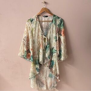 CBR Tropical Summer Cover Up Size M EUC